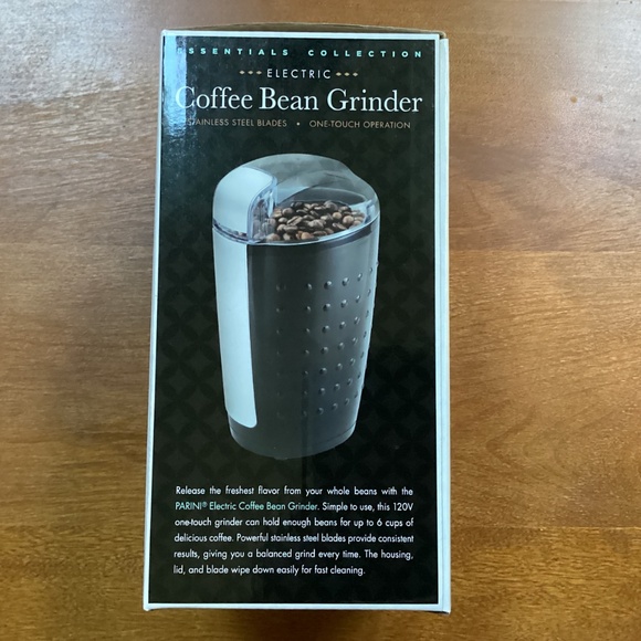 Essentials Collection Parini Electric Coffee Bean Grinder 6 Cup Grind Chamber - Picture 4 of 9
